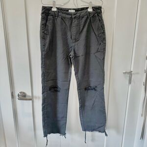 Serra Black Distressed Low Rise Pants Size 26-29